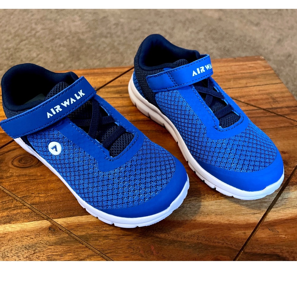 Airwalk Gusto XT II Kids Blue Athletic‎ Hook and Loop Shoes Size 10 NWB